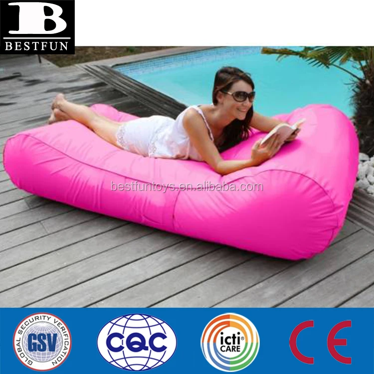 self inflating sun lounger