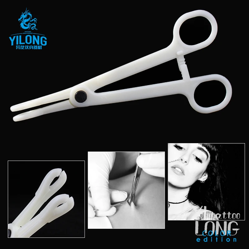 Yilong  Disposable Sponge Forceps Slotted sterilized by EO Gas Piercing Tools