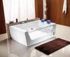 Double bathroom corner rectangle whirlpool massage 2 person jetted bathtubs