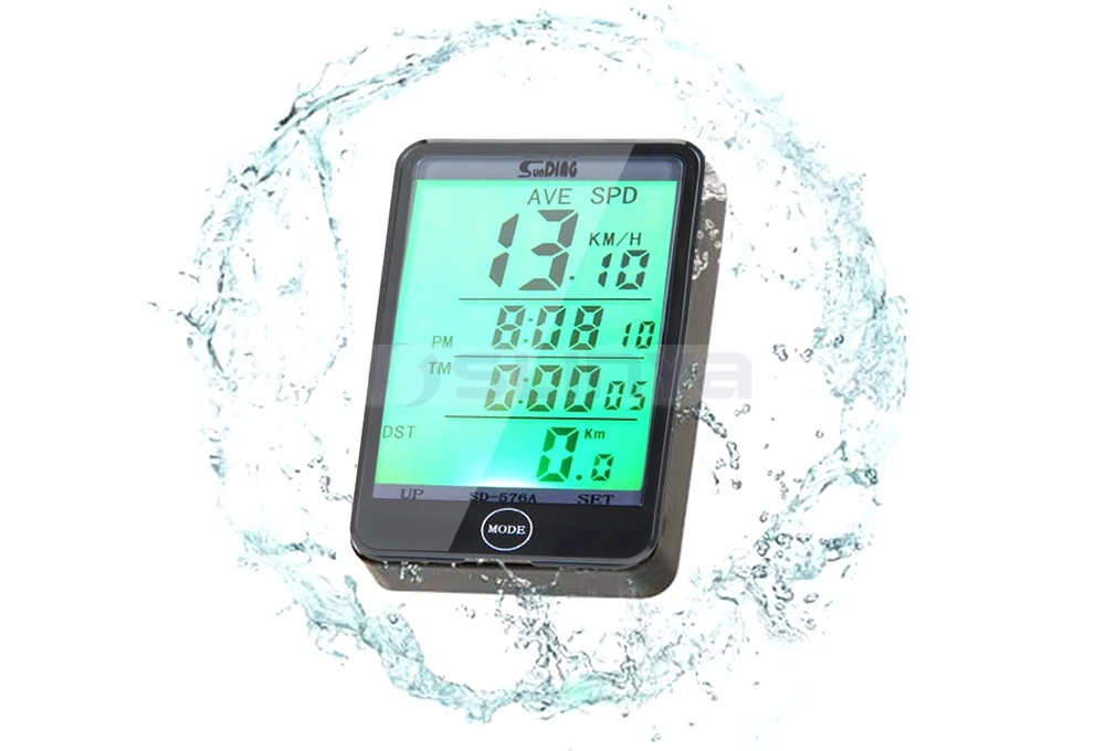 Bike Speedometer Exercise Wireless Digital Waterproof Bicycle