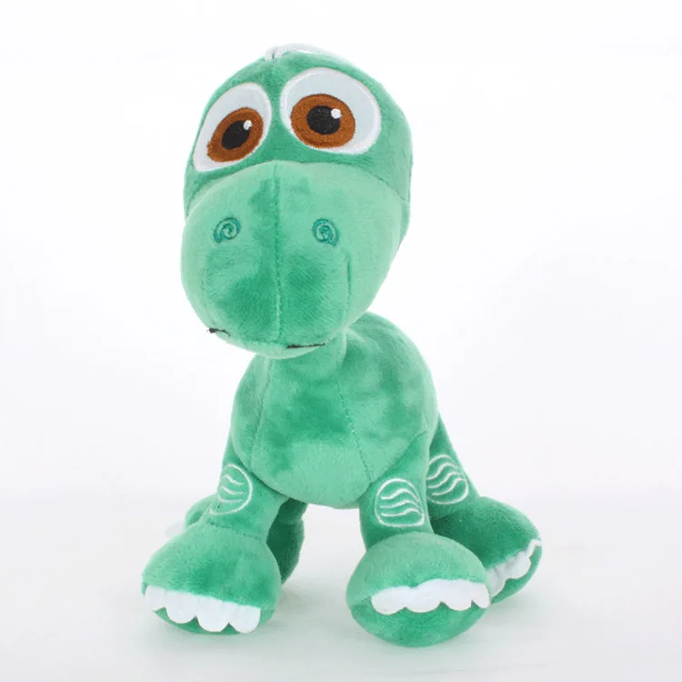 green dinosaur stuffed animal