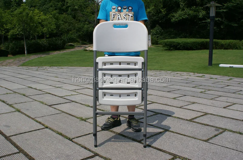 Blow Mould Solid Pe Folding Chair/graden Camping Bbq Chair/modern