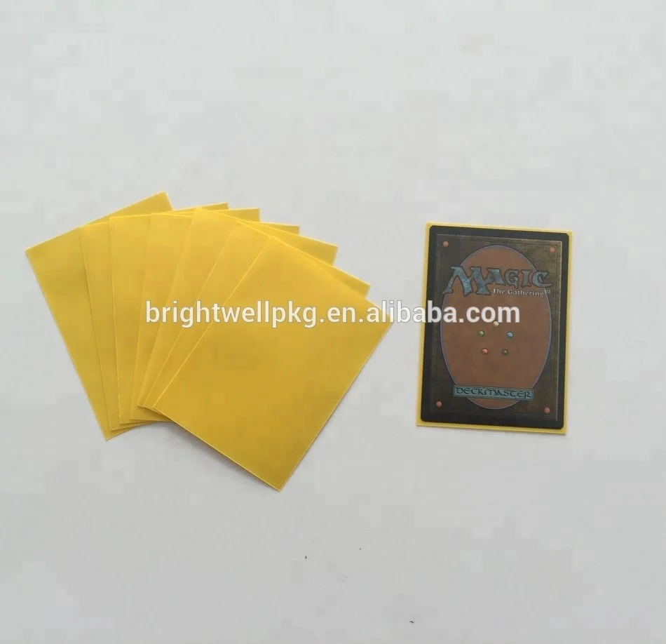 Standard Size Mtg Yellow Matt Gaming Card Sleeves Buy Card Sleeves
