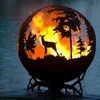 manufacture steel globe fire pit, fire pit bowl,Customize fire pit globe