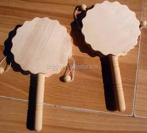 baby kids child instrument musical toy wood rattle drum