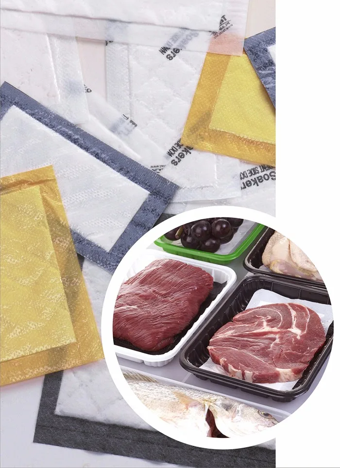 Disposable Packing Tray Food Pads Meat Absorbent Pads