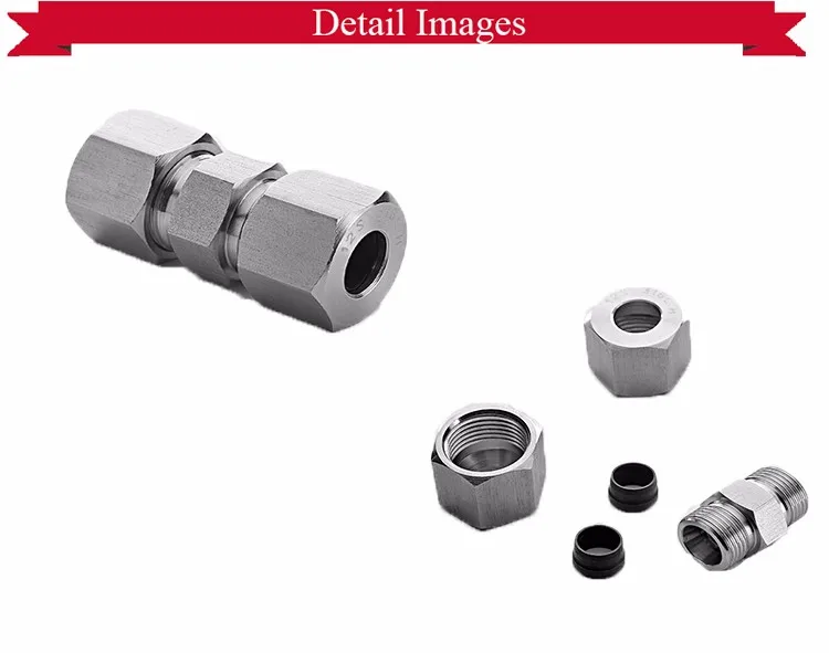 Din2353 iso 8434 1 Bite Fittings 8l 12l 18l Inch Ss316 Hydraulic Union