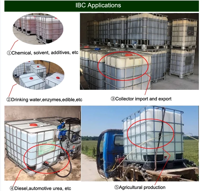 1000l Liquids Storage Intermediate Bulk Container Ibc Tote Tank For