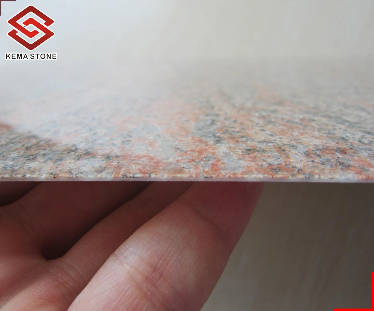 Multicolor Red Granite Flexible Natural Thin Stone Veneer Sheet, View