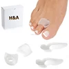 Bunion Relief Set - 2 Big-Toe Protectors & 2 Toe Spacers for Quick Relief From Painful Bunions - Realigns and Separates HA00489