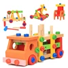 Wholesale Multi-functional Wooden Children Knocking Educational Toys Cartoon Toy Kids Car