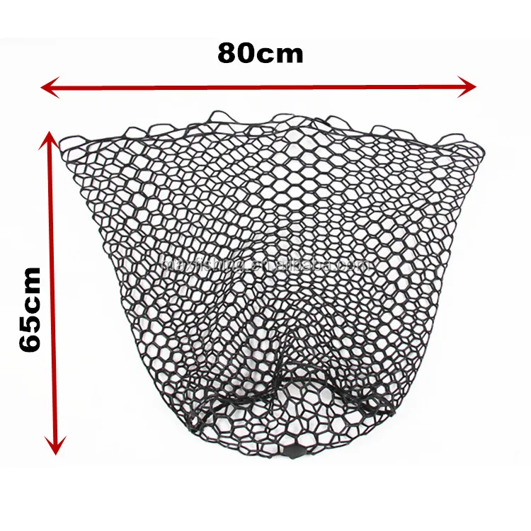 65cm Rubber Fishing Net - Foldable Landing Net For Freshwater Saltwater