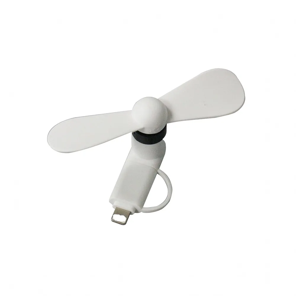 Portable 2 In 1 Mini Fan Micro Usb Fan Phone Electrical Fan For Iphone