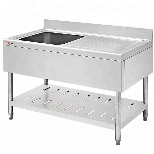 Wanchu Restaurant Dishwasher Single Sink Work Table European Style