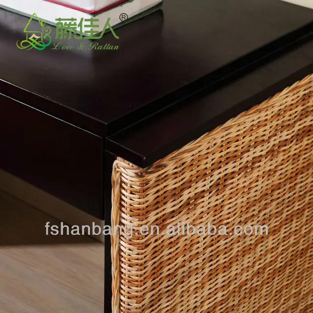 Leisure Home Rattan And Wicker Computer Desk Buy Rattan And