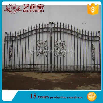 Top 10 Best Seller Simple Decorative Swing Sliding Exterior Driveway Gate Fence Factory Wrought Iron Main Gate Design For Home Buy Driveway Gate And