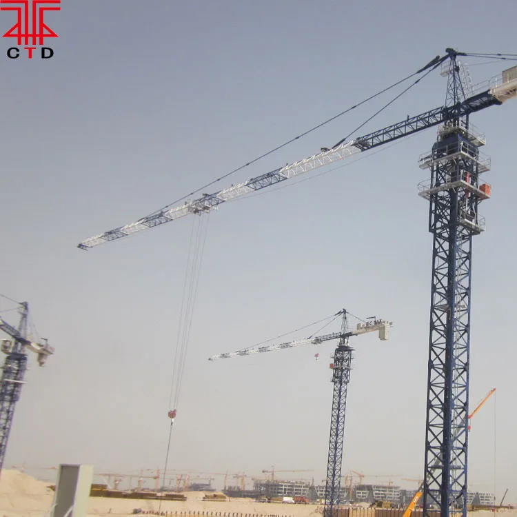 
Qtz63 6ton 50m Ce Hammer Head Tower Crane Manufacturer 