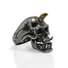 Marlary Vintage Retro Style 925 Silver Casting Rings Punk Jewelry Steel Men's Customized Skull Ring