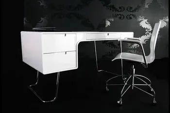 White High Gloss Office Desk Buy Computer Desk Wooden Office