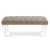 Modern Corner Sofa Luxury Acrylic Lucite Bench Legs Bedside Stools
