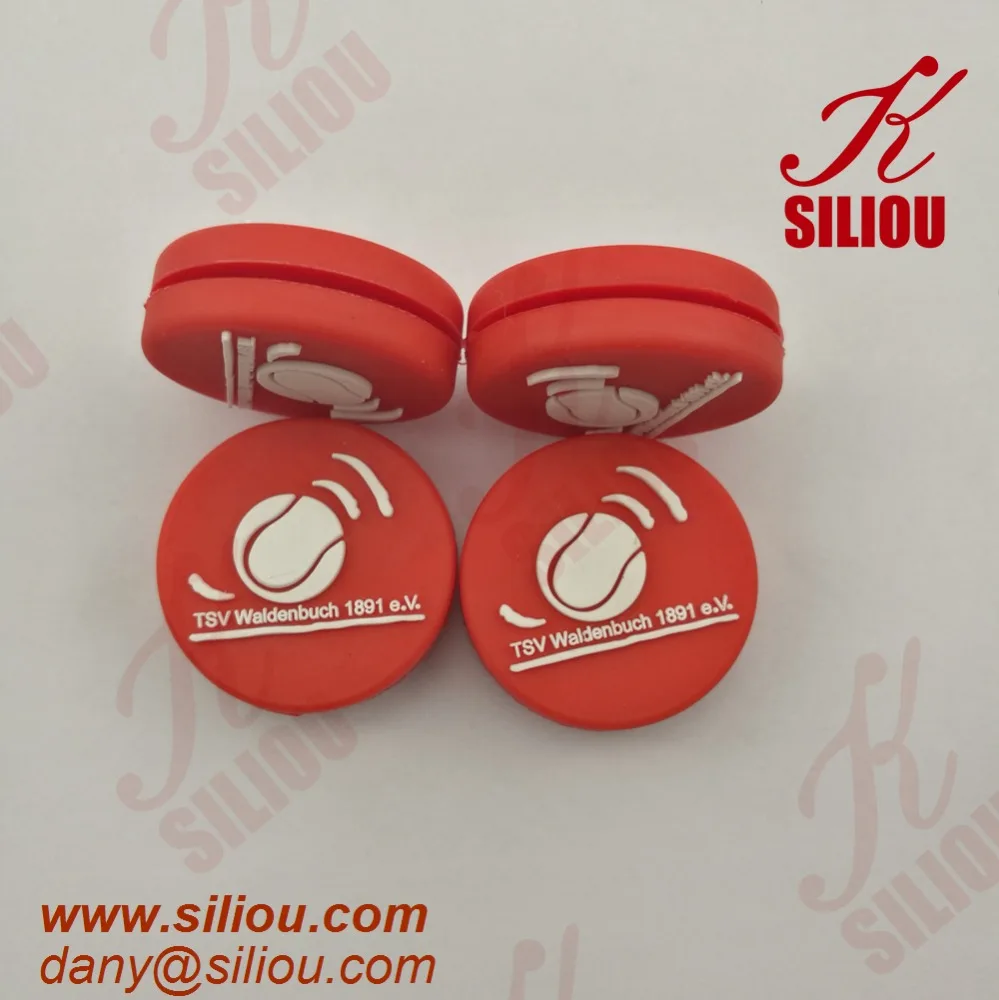 High Quality Soft Colorful Embossed Logo Customized Silicone Tennis