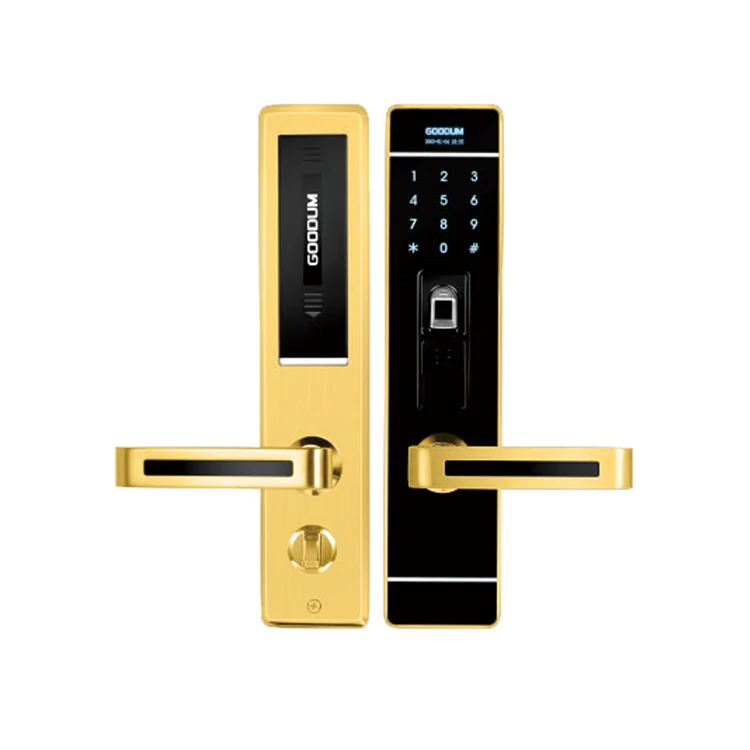 
Goodum Electronic Fingerprint Passcode RF Card Smart Door Lock T6800 For Residence 