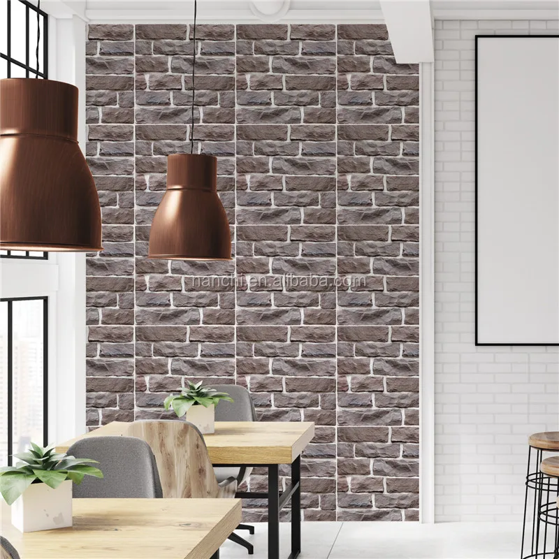 3d Brick Stone Wall Tiles Sticker For Home Tv Background Bedroom Living