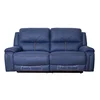 Customized blue fabric recliner sofa Functional electric sofa with USB charging