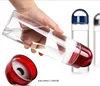 Fruit Infuser Transparent Plastic Water Bottle For Sports Health With Handle Space Cups Colorful Leak Proof Tumblers Easy