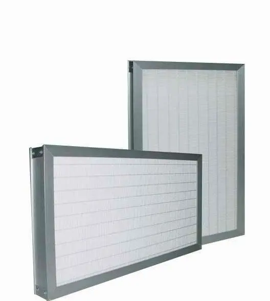 H13 610*610*50mm Aluminium Frame Glassfiber Filter Media Mini Pleat
