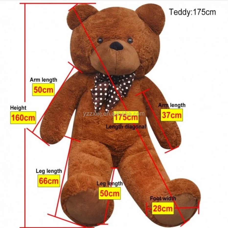 Size. free sample Extra Large Soft Toy Plush Teddy Bear Giant Huge Jumbo Bi...