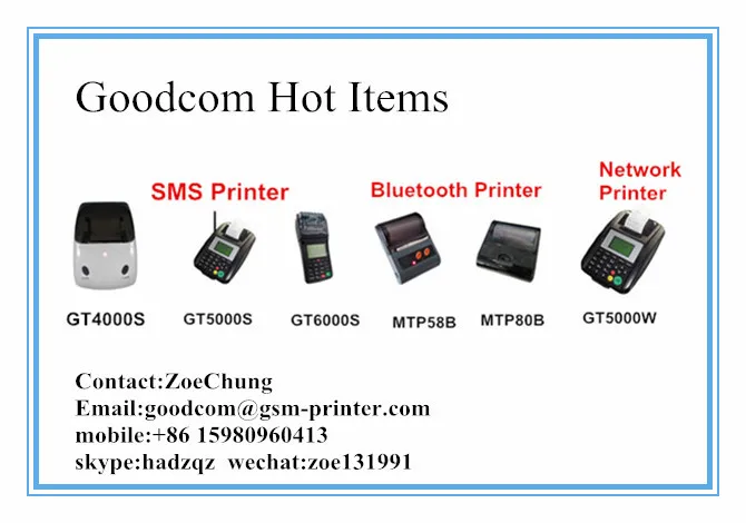 Goodcom GT5000W 58mm Wifi Email Thermal Receipt Printer