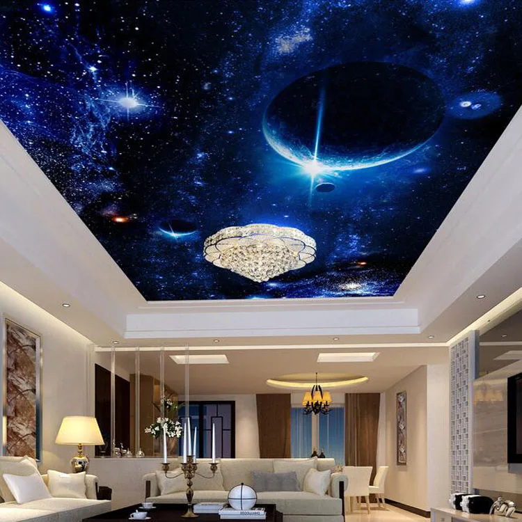 Look in den himmel decke design hotel sky glänzenden glitter 3d ...