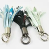 Best quality fast charge Tassel usb data cable with keychain with pu leather