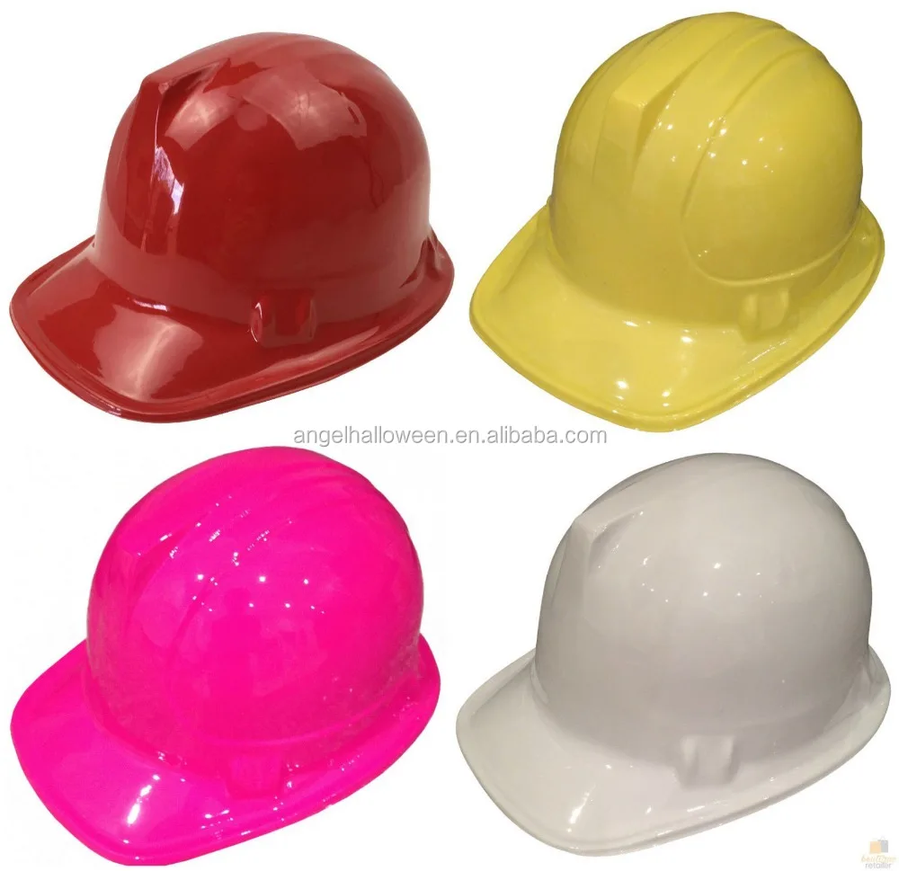 Childs New Plastic Costume Construction Hard Hat Helmet