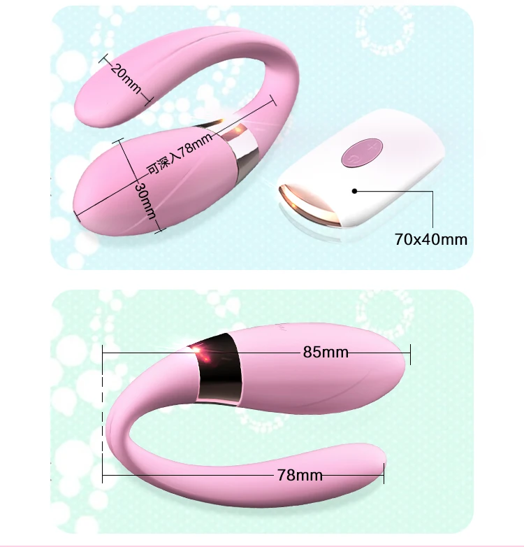 High Quality Wireless Control 7 Speed U Shape Husband And Wife Vibrator Vagina Clitors And Prostate Message
