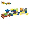 Wholesale creative baby wooden blocks train toy for preschool W05C060
