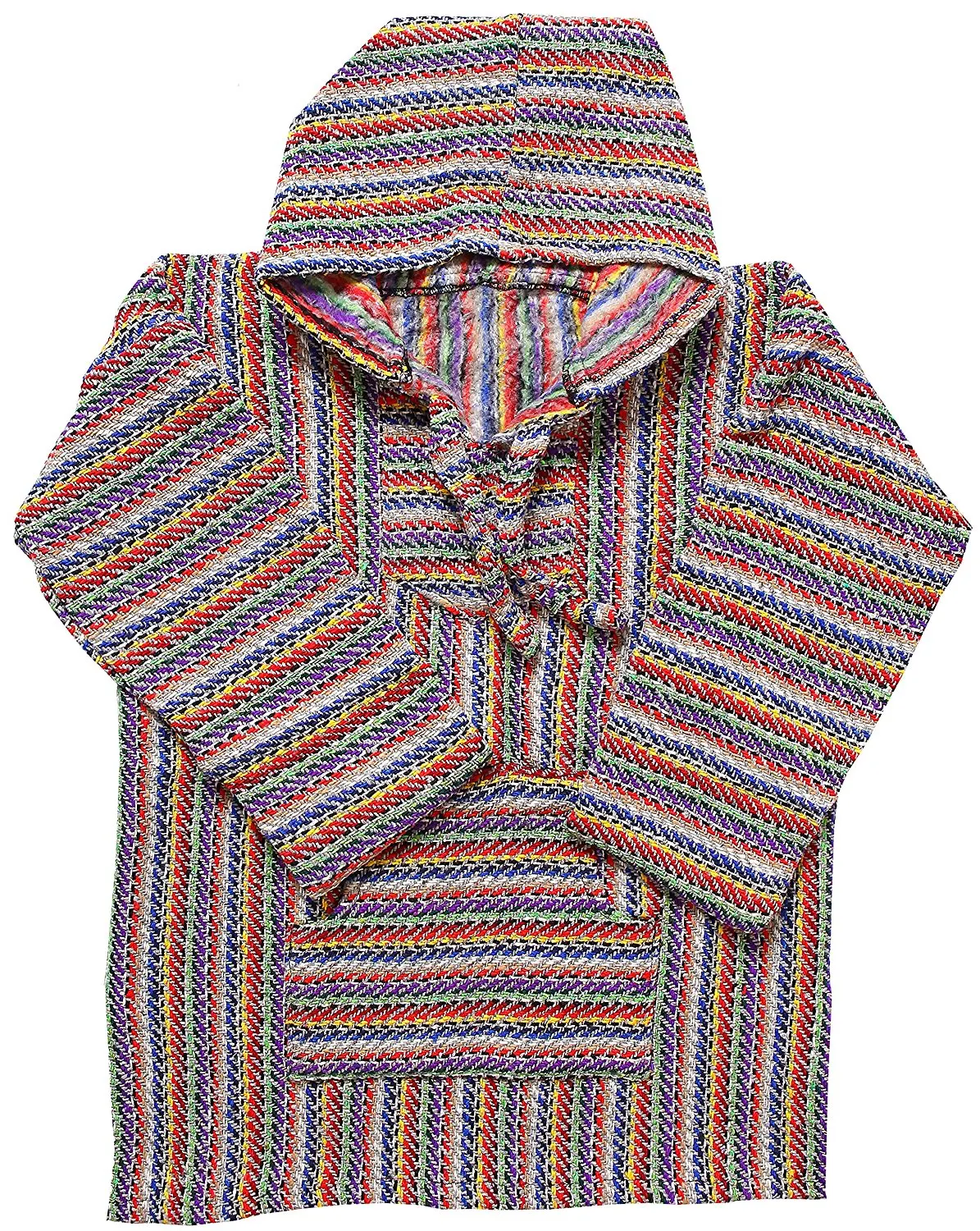 mexican style poncho hoodie