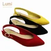 2018 stylish ladies straps slingback pointed toe flat slide sandal shoes