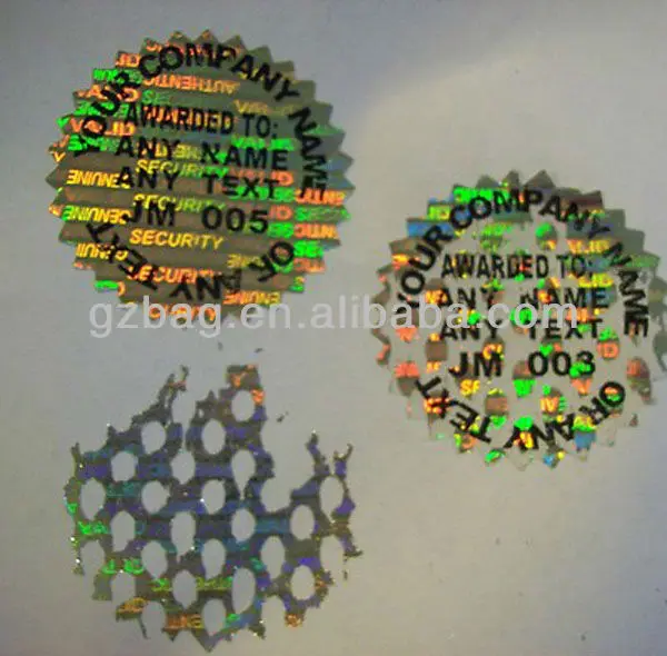 Pull Tabs and Break Open Lottery Tickets with hologram sticker/hologram hot stamping foil