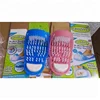 2019 Wholesale funny foot scrubber brush blue slippers massager shower clean easy feet