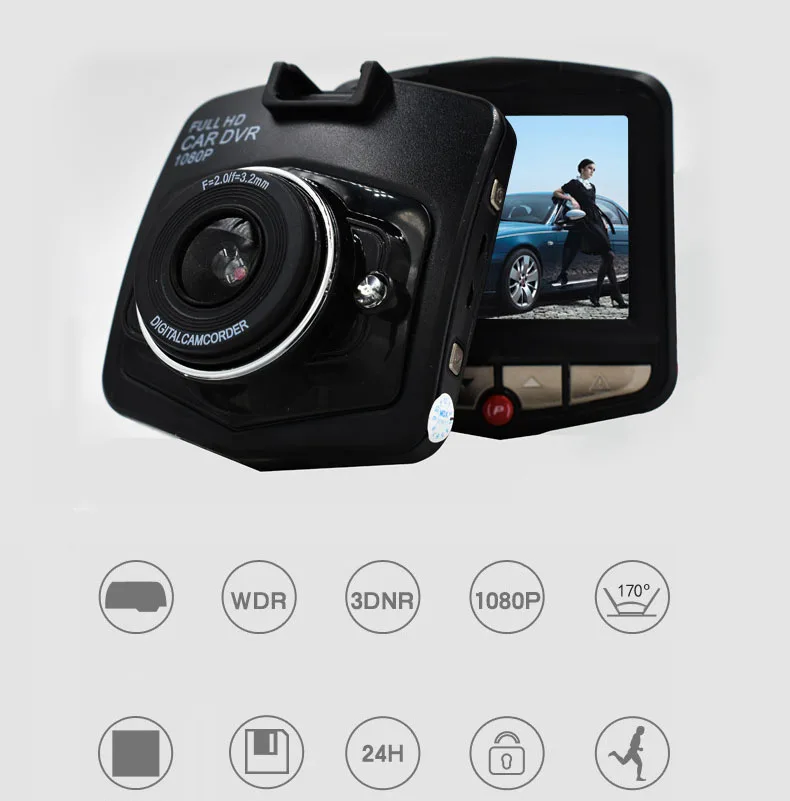 Full HD 1080P Vehicle blackbox Car DVR GT300 dash cam 1080p 1080n dvr Dashboard Video Recorder