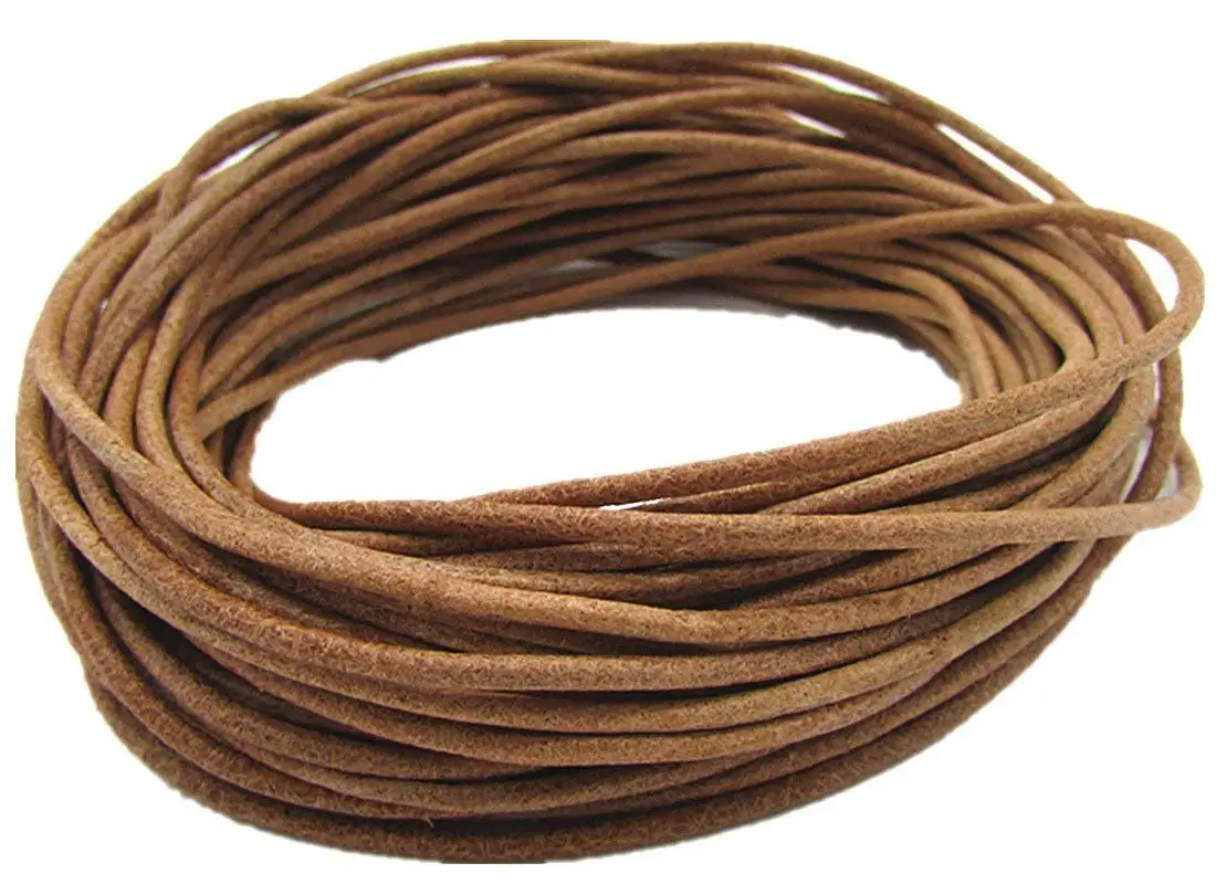 5.0mm Genuine Flat Leather Cords for Bracelet Neckacle Beading Jewelry Making 5meter Dark Red