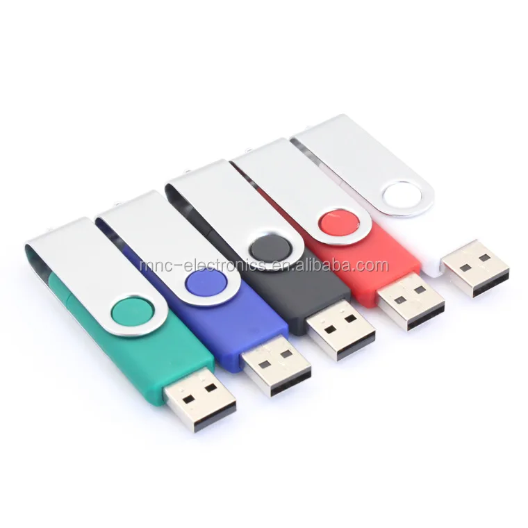 Dual usb port promotional gift customized logo printing swivel type 8GB android phone otg usb flash drive - ANKUX.COM