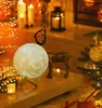 Rechargeable 3D Lights Print Moon Lamp 3 Color Change Touch 15cm Moon Home Deco