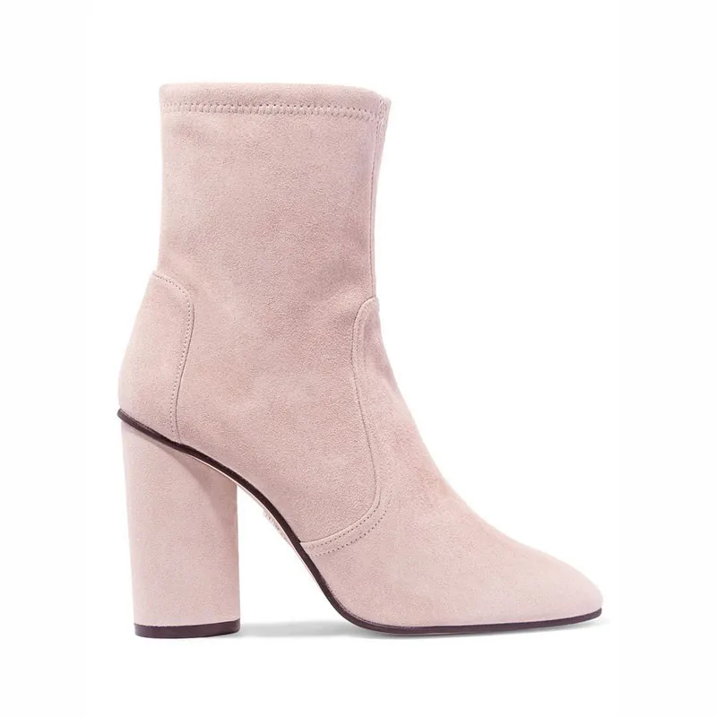 pink pointed toe ankle boots