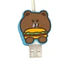 Custom cartoon silicone usb cable protector new usb data cable line protector