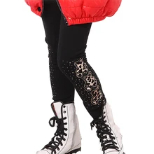 2013 new winter child pants thickening ,girls leggings cartoon pattern for 6-13 years old,kids warm trousers,children’s clothing