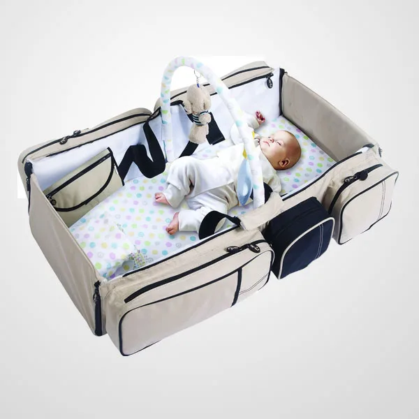 folding crib diaper bag