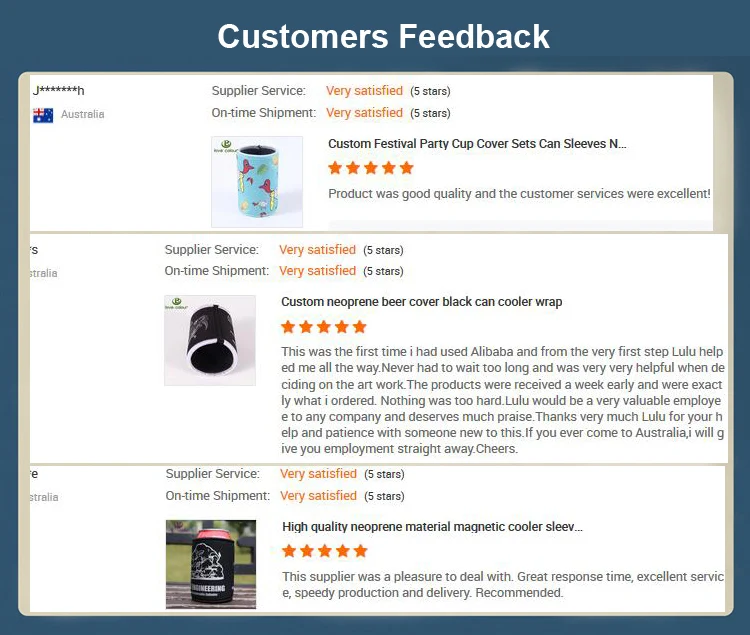 Coolers feedback